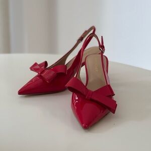 Marc Fisher Red Slingback Heels